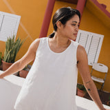 PRAGUE swing linen tank top - notperfectlinen