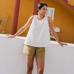 PRAGUE swing linen tank top - notperfectlinen