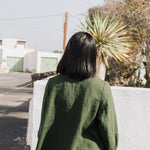 ELMINA button-up linen shirt - notperfectlinen