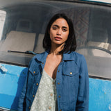 CALICO cropped linen jacket - notperfectlinen