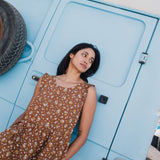 PARATY tiered midi linen dress - notperfectlinen