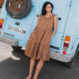 PARATY tiered midi linen dress - notperfectlinen