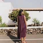 Sleeveless maxi MAMA linen dress - notPERFECTLINEN