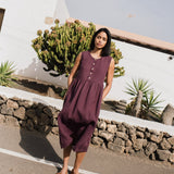 Sleeveless maxi MAMA linen dress - notPERFECTLINEN