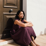 Sleeveless maxi MAMA linen dress - notPERFECTLINEN