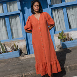 ANGEL maxi button down dress linen - notperfectlinen