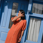 ANGEL maxi button down dress linen - notperfectlinen