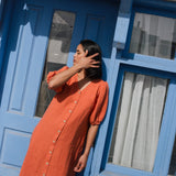 ANGEL maxi button down dress linen - notperfectlinen