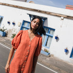 ANGEL maxi button down dress linen - notperfectlinen