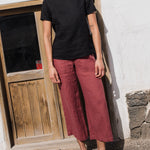 HAMBURG fitted linen top - notperfectlinen