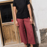HAMBURG fitted linen top - notperfectlinen