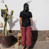 R: HAMBURG fitted linen top (Color: Dark-Grey-Blue; Size: S)