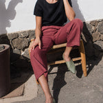 HAMBURG fitted linen top - notperfectlinen