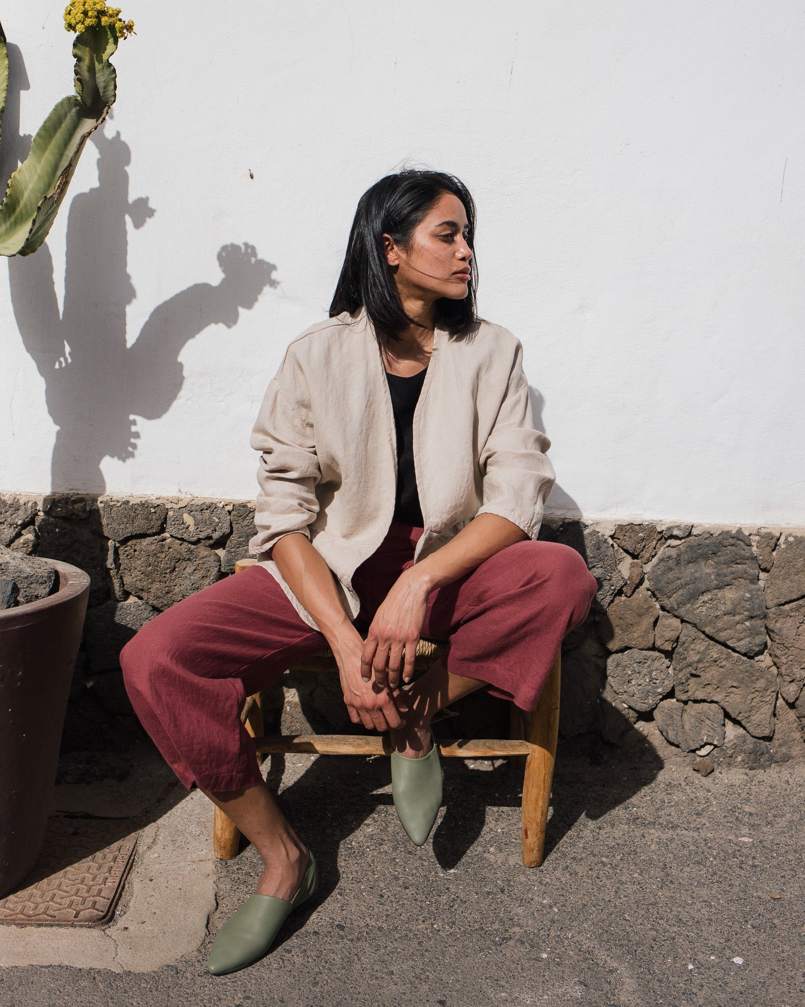 COPENHAGEN throw-on linen jacket - notperfectlinen