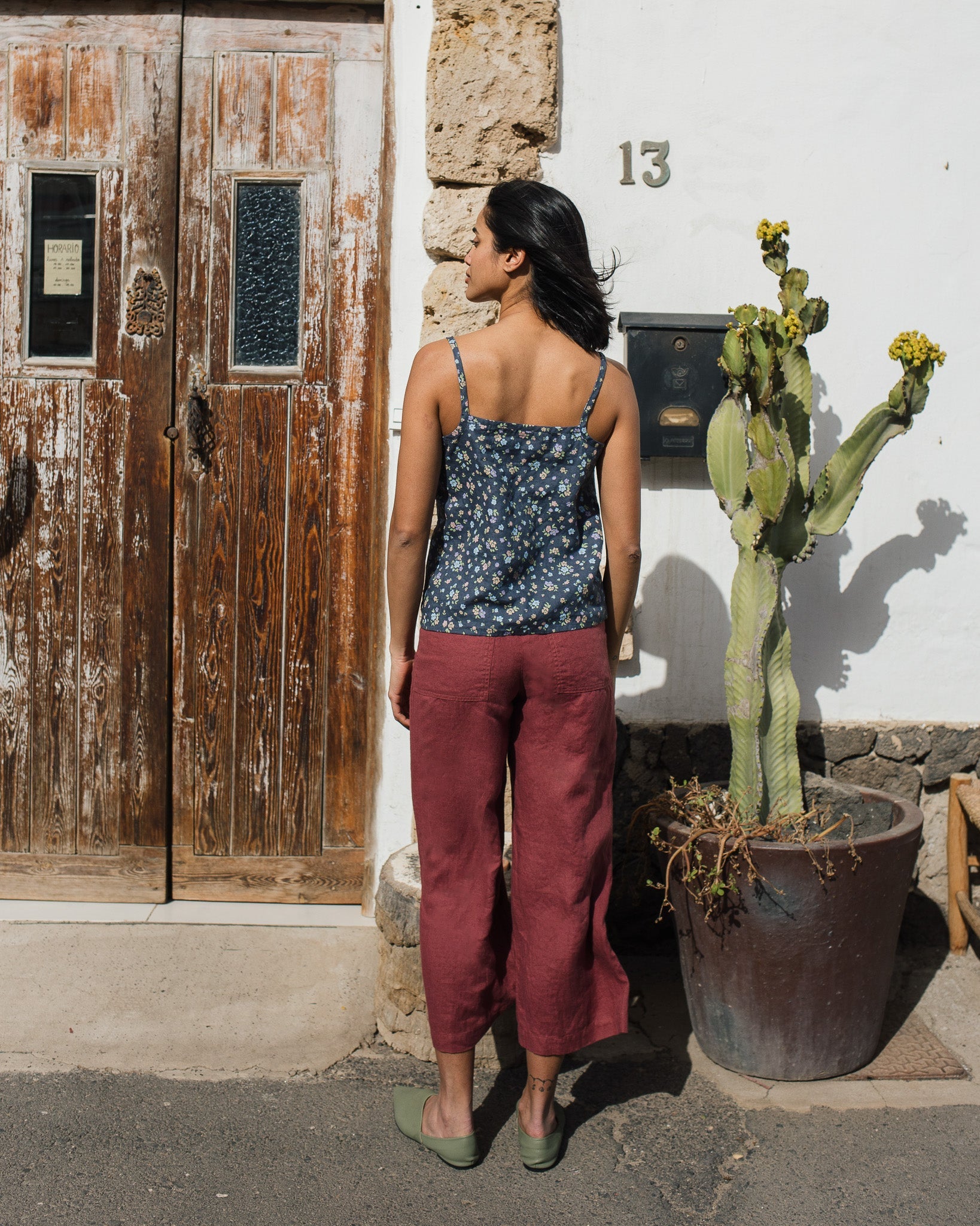 SORRENTO cami linen top - notPERFECTLINEN