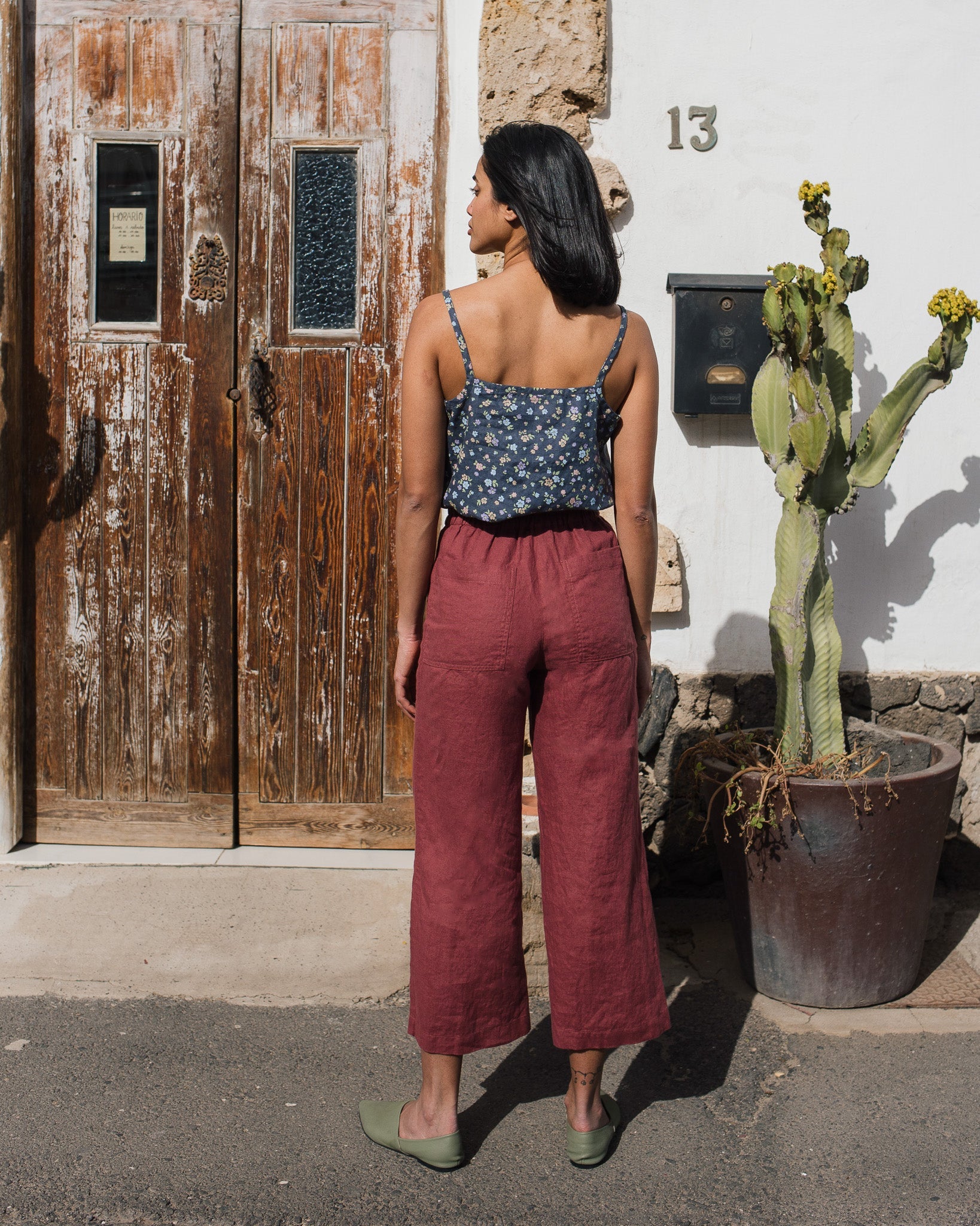 SORRENTO cami linen top - notPERFECTLINEN