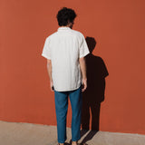 Men’s short sleeve linen shirt QUEBEC