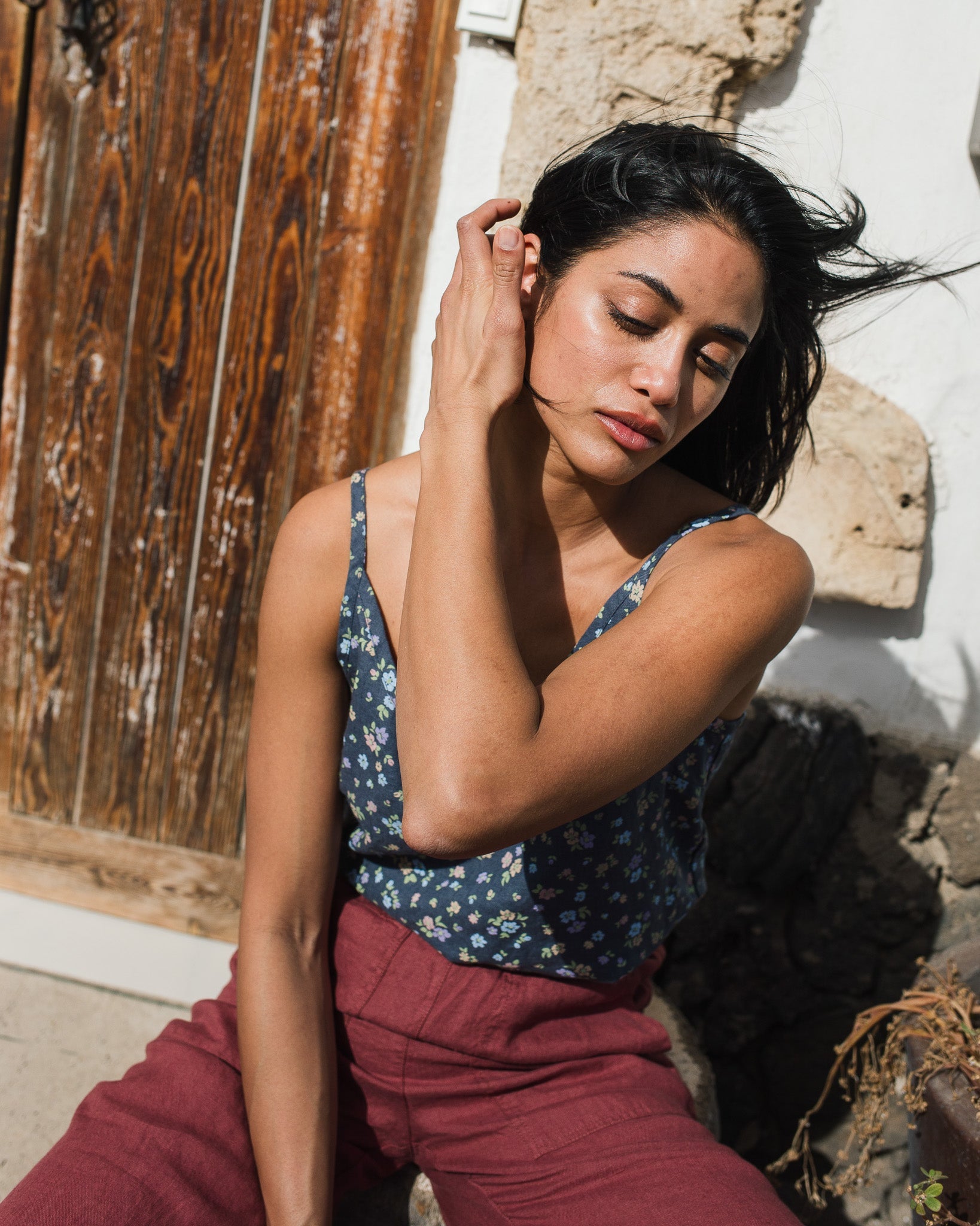 SORRENTO cami linen top - notPERFECTLINEN