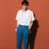 R: Men’s linen pants ALBURY (Size: S; Color: Oat Milk)