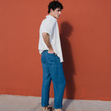 Men’s short sleeve linen shirt QUEBEC