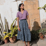 LUCA V-neck fitted linen top - notperfectlinen