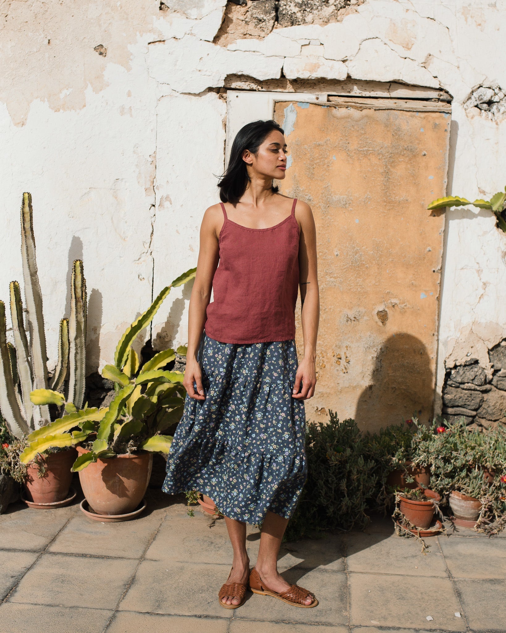 RIMINI cami linen top - notPERFECTLINEN