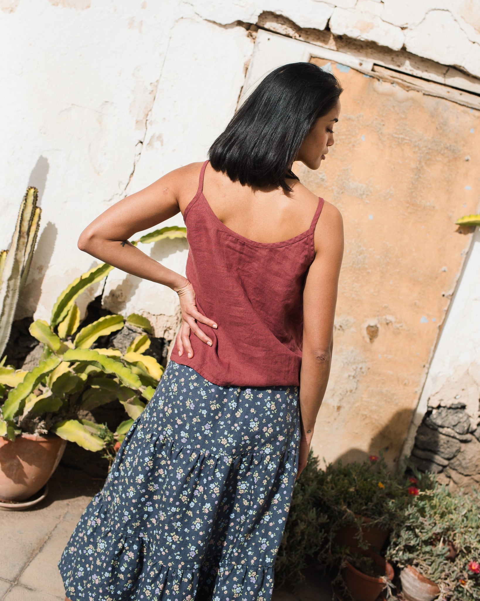 RIMINI cami linen top - notPERFECTLINEN