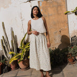 BAY cropped linen top - notperfectlinen