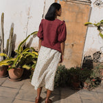 AROSA ruffle linen top - notperfectlinen