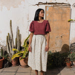 AROSA ruffle linen top - notperfectlinen