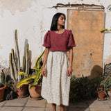 AROSA ruffle linen top - notperfectlinen