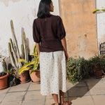 CARMEL puff sleeve linen top - notperfectlinen