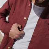 Men’s long sleeve linen shirt MONTREAL