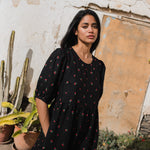 DELPHI tiered linen dress - notperfectlinen