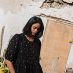 DELPHI tiered linen dress - notperfectlinen