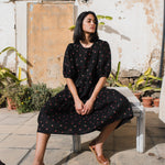 DELPHI tiered linen dress - notperfectlinen