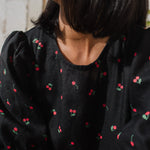 DELPHI tiered linen dress - notperfectlinen