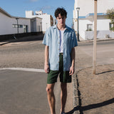 Men’s short sleeve linen shirt QUEBEC