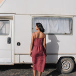 SARAH button down slip linen dress - notPERFECTLINEN