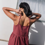 SARAH button down slip linen dress - notPERFECTLINEN