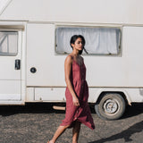 SARAH button down slip linen dress - notPERFECTLINEN