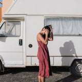 SARAH button down slip linen dress - notPERFECTLINEN