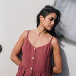 SARAH button down slip linen dress - notPERFECTLINEN