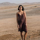 LANGLEY slip linen dress