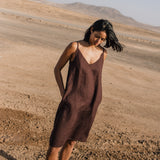 LANGLEY slip linen dress