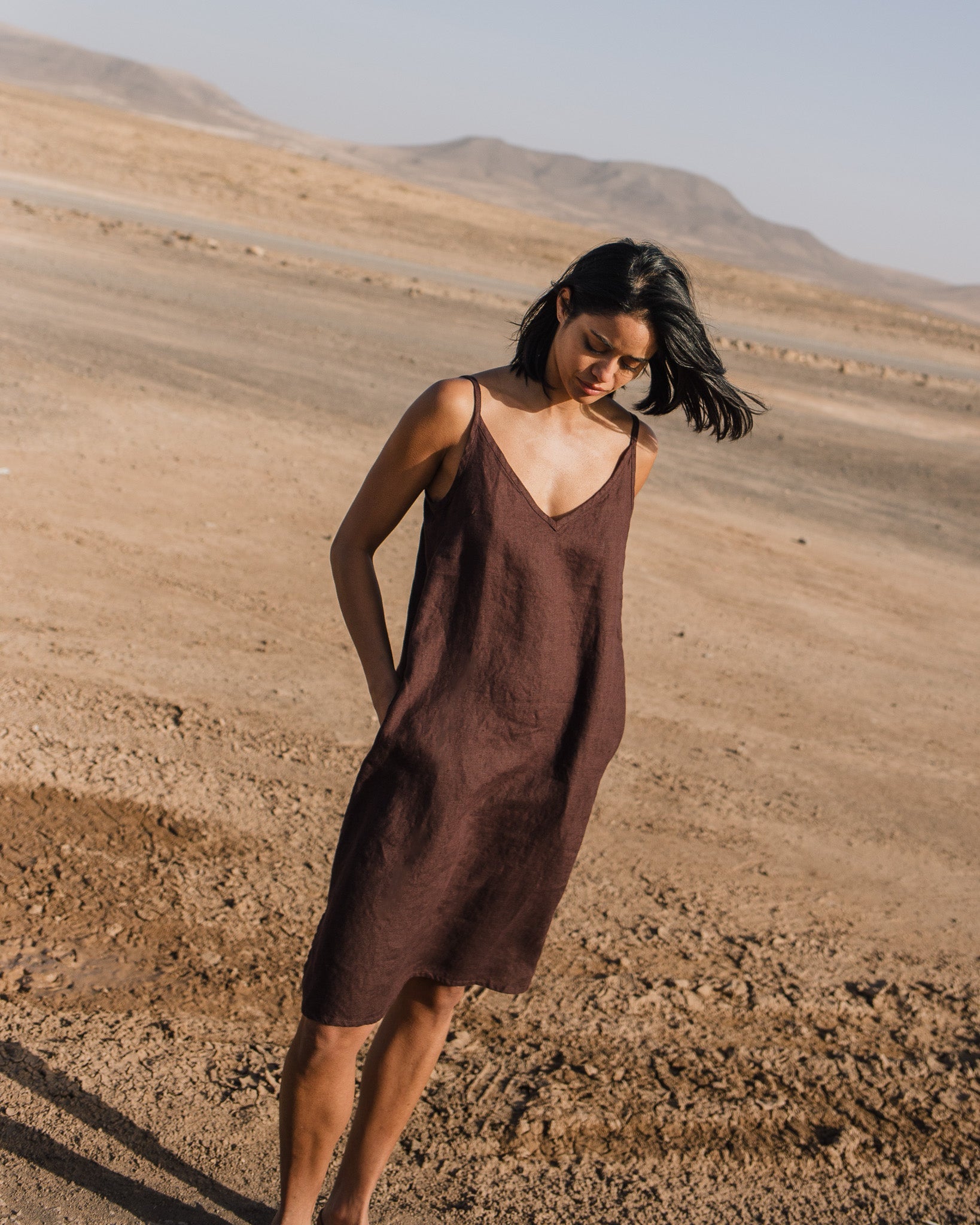 LANGLEY slip linen dress - notperfectlinen