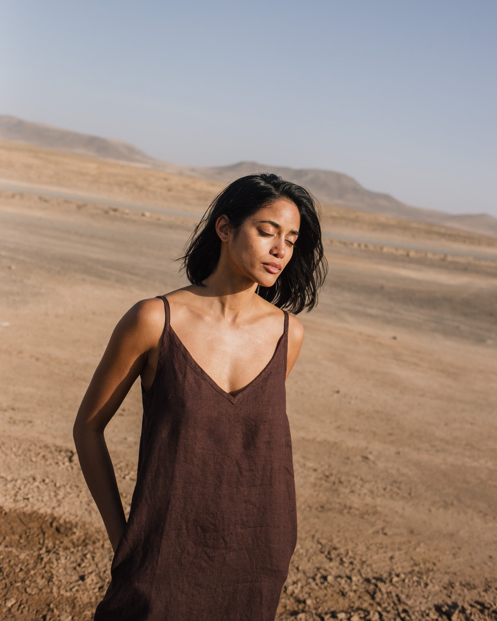 LANGLEY slip linen dress - notperfectlinen