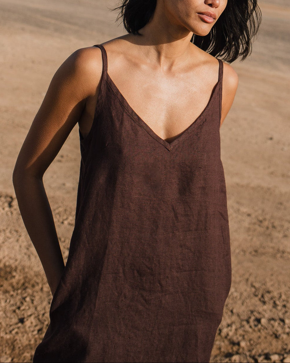 LANGLEY slip linen dress - notperfectlinen