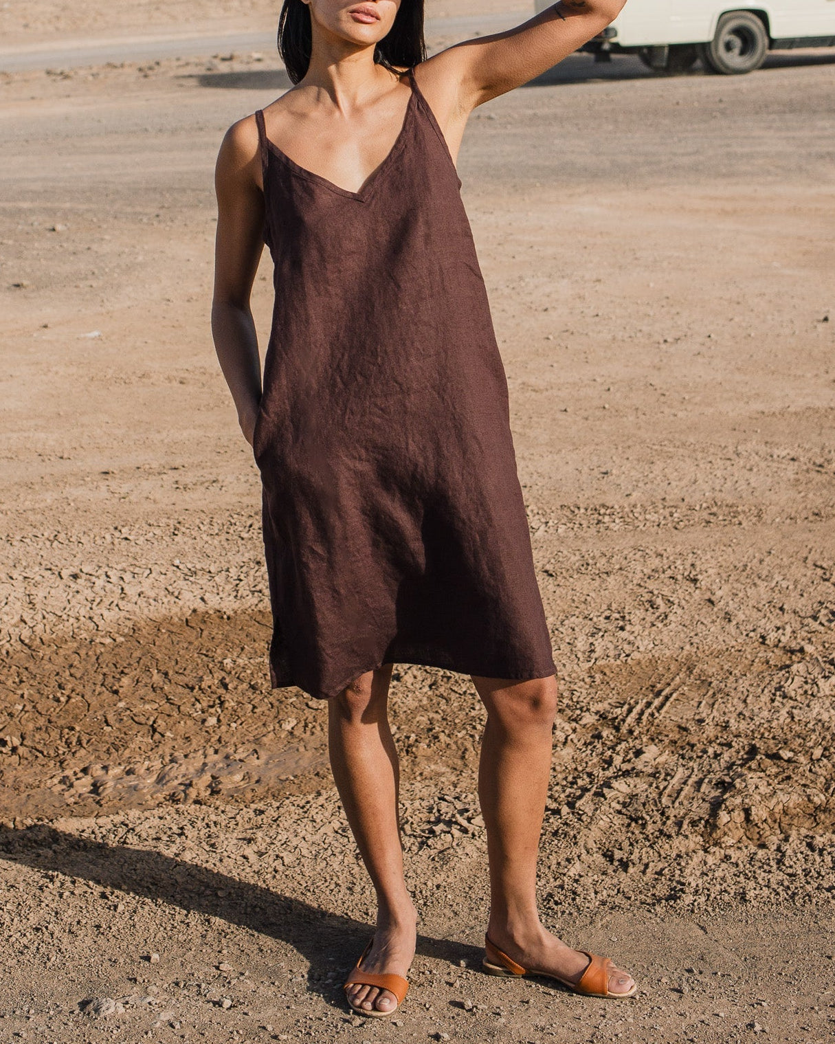 LANGLEY slip linen dress - notperfectlinen