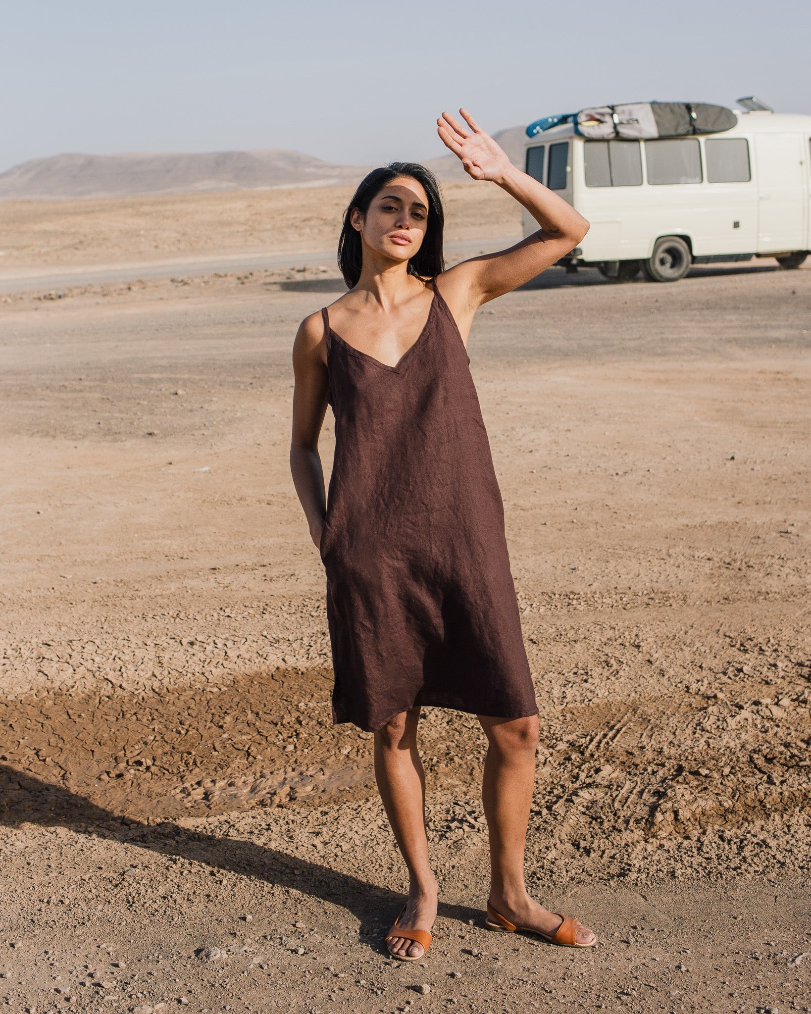 LANGLEY slip linen dress - notperfectlinen